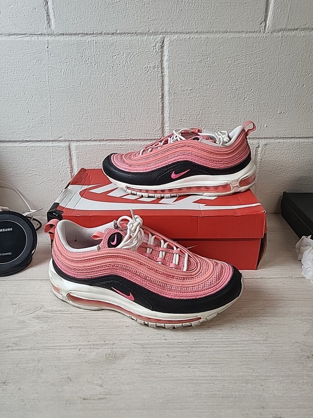 Nike Air Max 97 Pink Gaze/Hyper Pink-White Shoes DZ5327-600 Men's Size 9.5